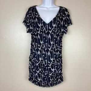KENNETH COLE - L - VINTAGE Animal Print Top